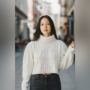 Cider Cropped Sweater